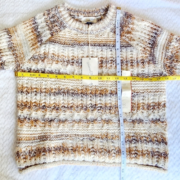 ๐๏ธ๐ท Universal Thread Chunky Knit Sweater Long Sleeve Rolled Hem Brown - XS - Picture 14 of 15